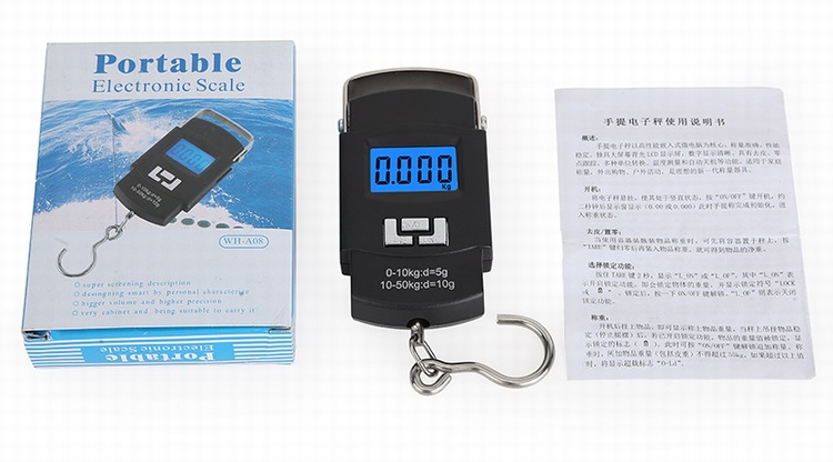 portable digital luggage scale 50kg/10g(图1)