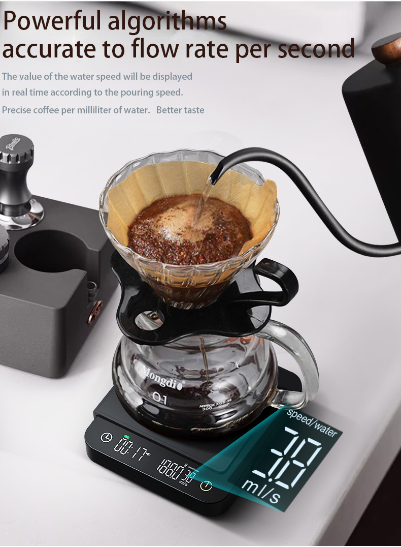 Factory Price OEM ODM coffee shop proportions timer Italian style 3kg/0.1g Electronic smart Mini Cof(图10)